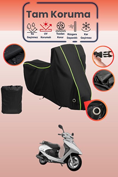 Dokaca Neo Black Neon Corded Fabric Lock Compatible Honda Spacy 110 Alpha Com...