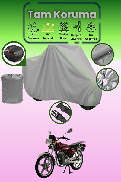 Dokaca Neo حقيبة خلفية رمادية نيون قماش مجدّل متوافقة مع مونديال 125 إم جي سب...