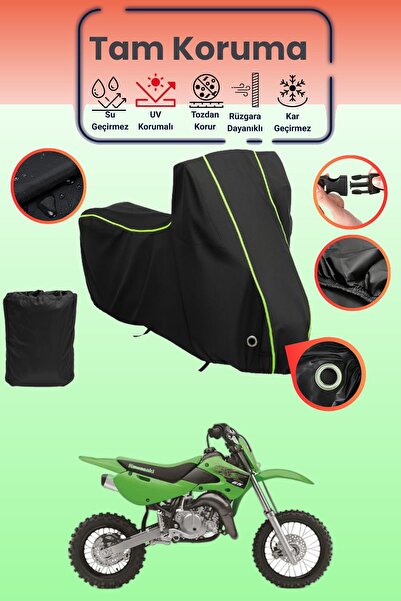 Dokaca Neo غطاء دراجة نارية متوافق مع Kawasaki KX 65، غطاء واقي من ماركة Blac...