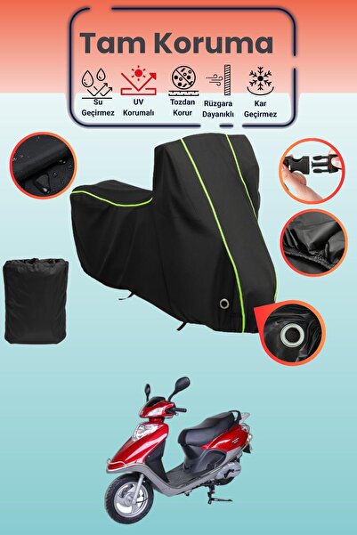Dokaca Neo غطاء دراجة نارية متوافق مع أرورا فيستا قماش مجدّل باللون الأسود ال...