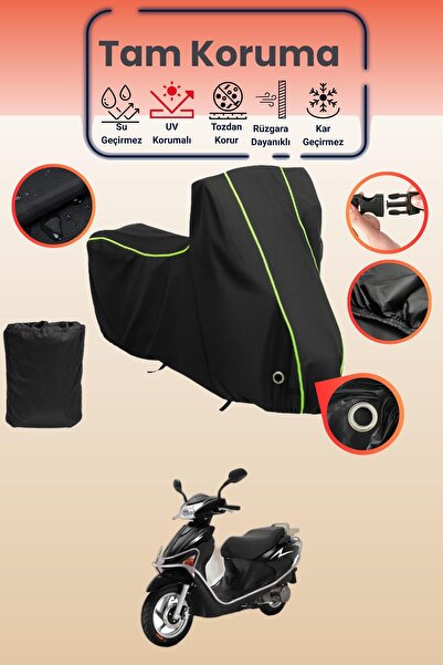 Dokaca Neo غطاء دراجة نارية متوافق مع Kuba Matrix قماش مجدّل باللون الأسود ال...