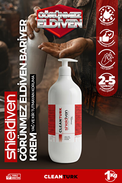 CleanTurk SHiELDiVEN Görünmez Eldiven Bariyer Krem 1 KG