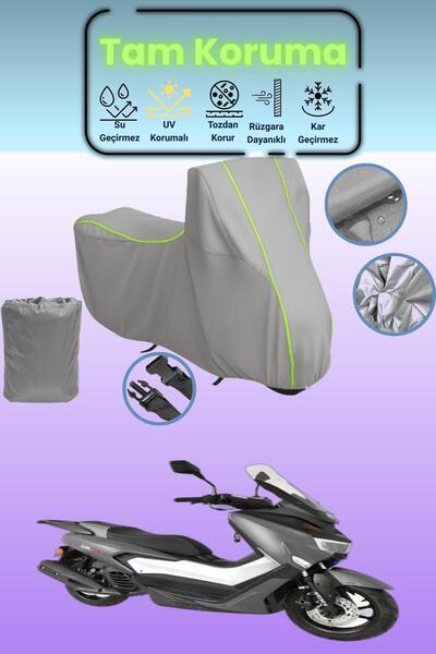 Dokaca Neo غطاء دراجة نارية رمادي نيون قماش مجدّل أورورا ZRX 200 متوافق، غطاء...