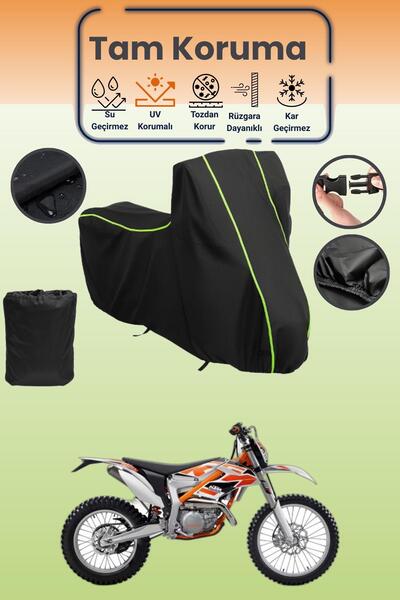 Dokaca Neo غطاء محرك متوافق مع Black Neon قماش مجدّل KTM 250 Freeride R، غطاء...