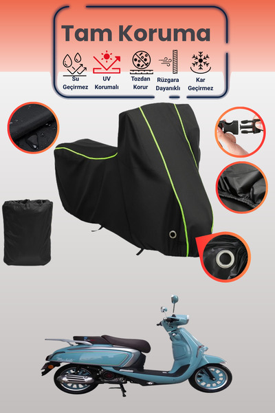 Dokaca Neo غطاء دراجة نارية متوافق مع Motolux Macchiato 50، غطاء واقي من مارك...