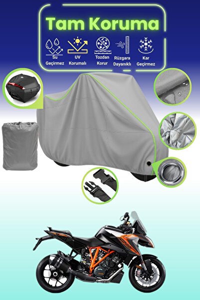 Dokaca Neo حقيبة خلفية رمادية نيون قماش مجدّل متوافقة مع KTM 1290 Super Duke ...