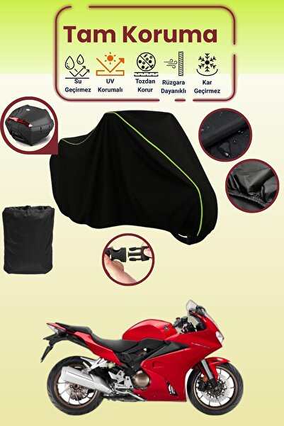 Dokaca Neo Black Neon Corded Fabric Tail Bag Compatible Honda Vfr 800 Compati...