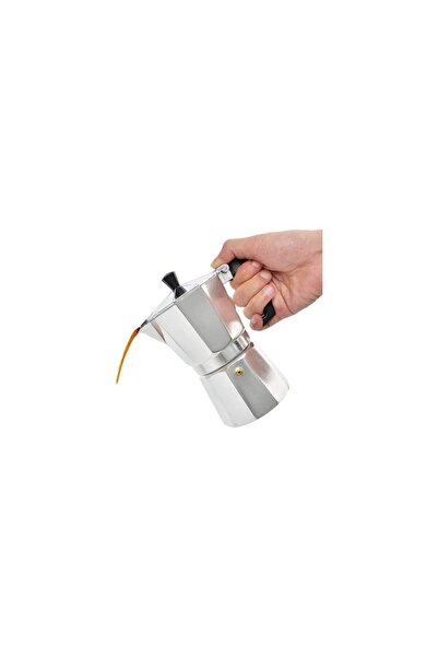 YAPIYORSUN Chef Star Ocaküstü Moka Pot 3 Fincanlık Alüminyum Kahve Espresso C...