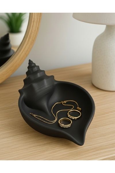 hediyesepetinde Seashell Shaped Jewelry Stand – Decorative Jewelry and Access...