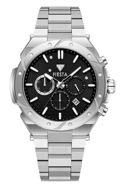 Fiesta ساعة يد رجالية F24072M بسوار معدني