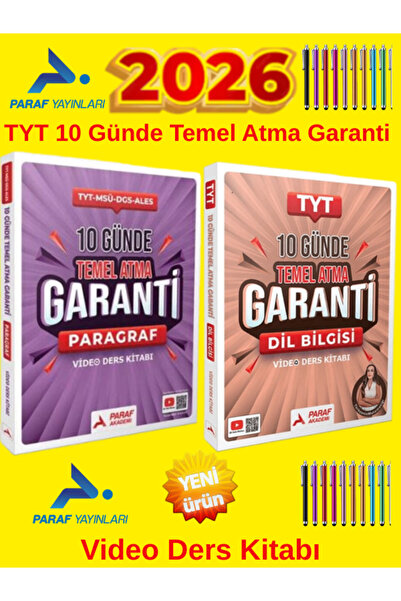 Mert Hoca Yayınları 2026 TYT Paraf 10 Günde Temel Atma Garanti Paragraf-Dilbi...