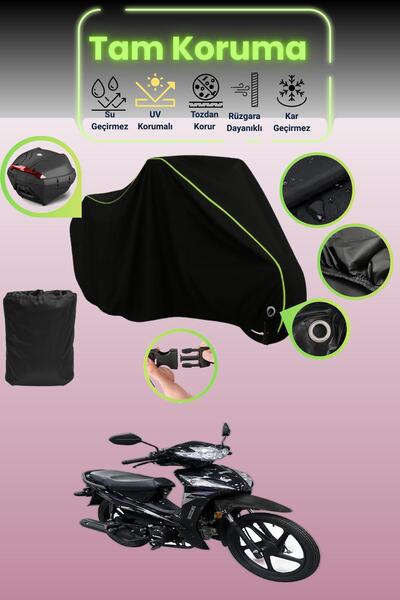 Dokaca Neo حقيبة خلفية سوداء نيون قماش مجدّل متوافقة مع كينج موتور KR-50 بيرن...