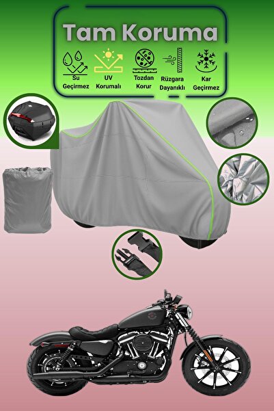 Dokaca Neo حقيبة خلفية باللون الرمادي النيون قماش مجدّل متوافقة مع هارلي ديفي...