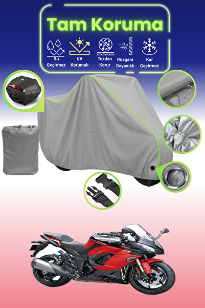 Dokaca Neo حقيبة خلفية رمادية نيون قماش مجدّل متوافقة مع حقيبة الدراجة الناري...