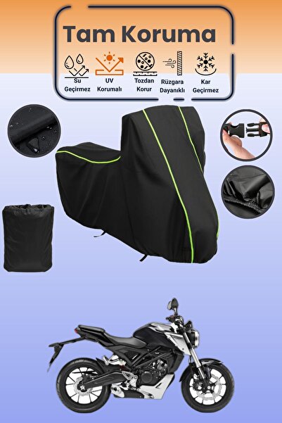 Dokaca Neo غطاء محرك متوافق مع دراجة نارية هوندا سي بي 125 آر قماش مجدّل بالل...