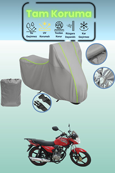 Dokaca Neo غطاء دراجة نارية رمادي نيون قماش مجدّل كوبا رازور 150 متوافق، غطاء...