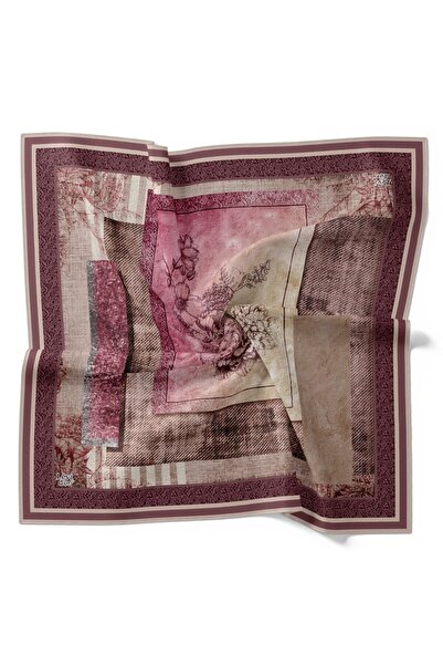 Levidor Geometric Striped Floral Pattern Sparkling Crystal Scarf