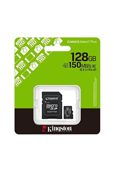 ELBA Kingston Sdcs3-128Gb 128Gb Microsdxc Canvas Select Plus Gen3 150Mb-S A1 ...