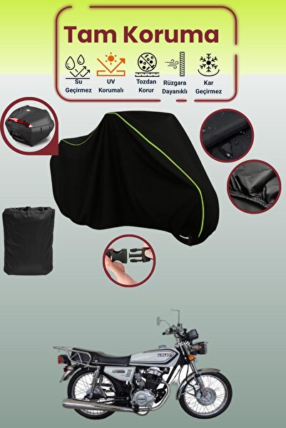 Dokaca Neo حقيبة خلفية سوداء نيون قماش مجدّل متوافقة مع قماش دراجة نارية متوا...