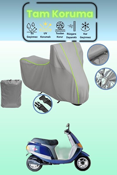 Dokaca Neo غطاء دراجة نارية رمادي نيون قماش مجدّل متوافق مع بياجيو سفيرا 80، ...