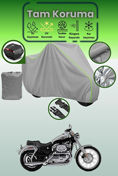 Dokaca Neo حقيبة خلفية رمادية نيون قماش مجدّل متوافقة مع دراجة نارية هارلي دي...