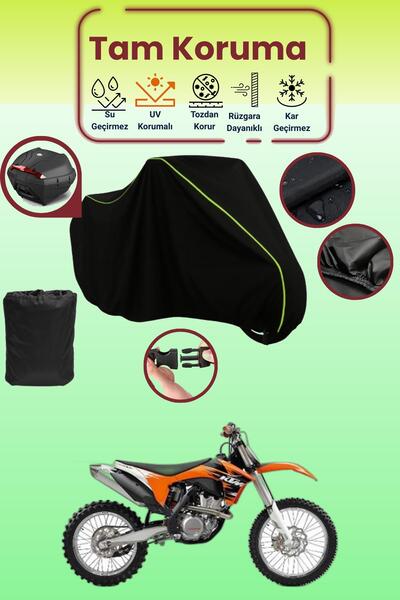 Dokaca Neo حقيبة خلفية باللون الأسود النيون قماش مجدّل متوافقة مع KTM 350 SXF...