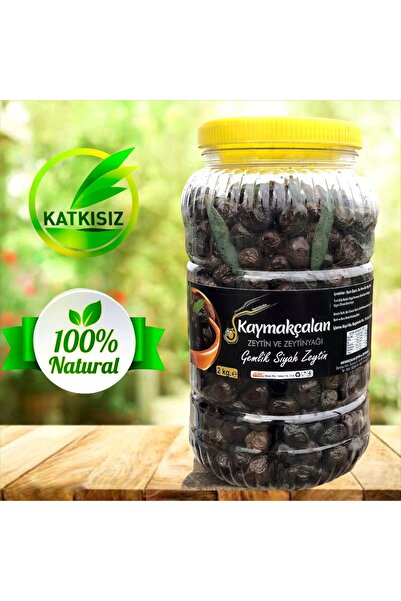 Kaymakçalan Zeytin ve Zeytinyağı Gemlik Siyah Zeytin 2 KG