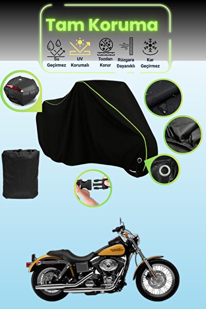 Dokaca Neo حقيبة خلفية سوداء نيون قماش مجدّل متوافقة مع ماركة هارلي ديفيدسون ...