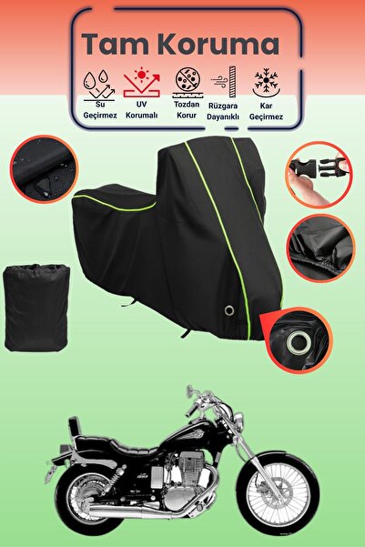 Dokaca Neo غطاء دراجة نارية متوافق مع سوزوكي LS 650 سافاج من بلاك نيون قماش م...
