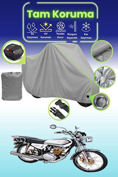 Dokaca Neo غطاء دراجة نارية رمادي نيون قماش مجدّل متوافق مع Kuba Cheetah 100R...