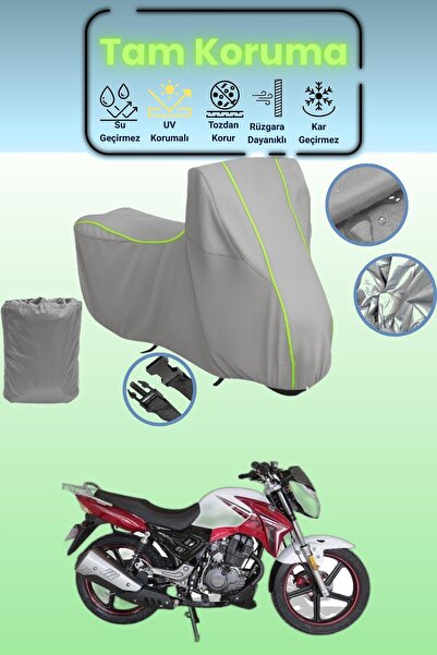 Dokaca Neo غطاء دراجة نارية رمادي نيون قماش مجدّل أرورا AR 185-16 متوافق مع ا...