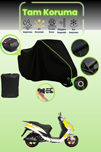 Dokaca Neo Black Neon Corded Fabric Lock and Rear Bag Compatible Yuki Yb 100 ...