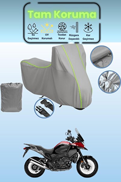 Dokaca Neo Grey Neon Corded Fabric Honda Vfr 1200 X Crosstourer Dct Compatibl...