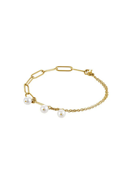 Bijuteria SORELLY 14k Gold Plated Paperclip Bracelet