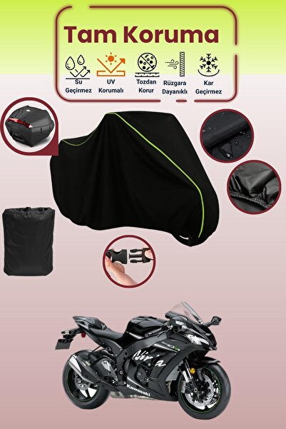 Dokaca Neo حقيبة خلفية باللون الأسود النيون قماش مجدّل متوافقة مع دراجة نارية...