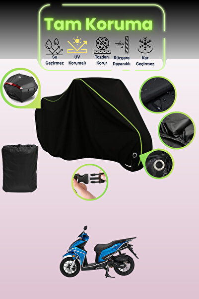 Dokaca Neo قماش دراجة نارية متوافق مع كانوني ريسا 125، متوافق مع قفل وحقيبة خ...