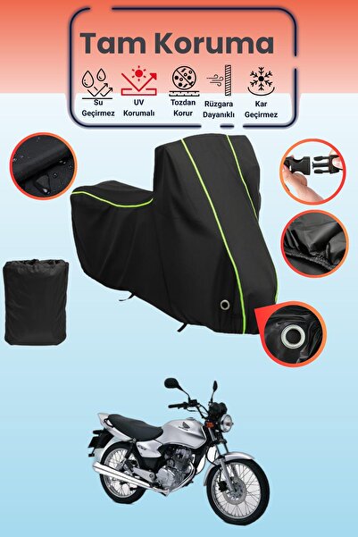Dokaca Neo غطاء دراجة نارية متوافق مع هوندا CG 125، غطاء واقي من ماركة Black ...