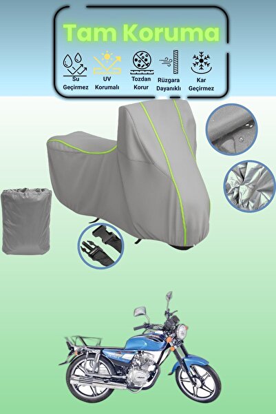 Dokaca Neo غطاء دراجة نارية رمادي نيون قماش مجدّل فالكون سبورت 100 متوافق، غط...