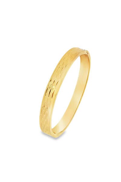 Bijuteria SORELLY Brățară placată cu aur de 14k cu valuri fixe, 7 mm