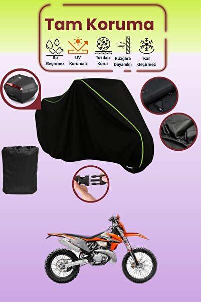 Dokaca Neo حقيبة خلفية باللون الأسود النيون قماش مجدّل متوافقة مع KTM 300 EXC...