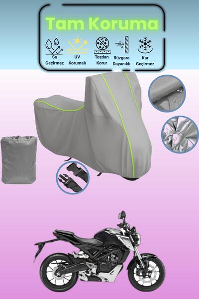 Dokaca Neo غطاء دراجة نارية متوافق مع هوندا سي بي 125 آر قماش مجدّل باللون ال...