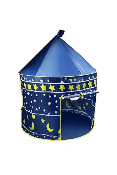 OEM Cort pentru copii, GHEMOTOC®, Loc de joacă tip castel, Pliabil, Albastru,...