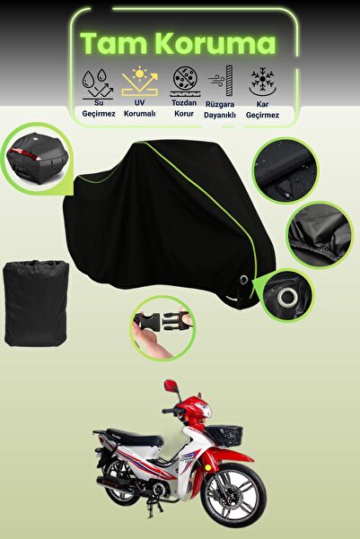 Dokaca Neo حقيبة خلفية وقفل أسود نيون قماش مجدّل متوافقة مع ماركة Motolux Afr...