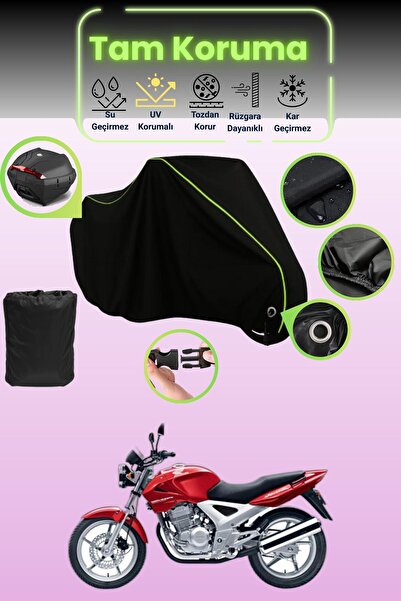 Dokaca Neo حقيبة خلفية وقفل أسود نيون قماش مجدّل متوافقة مع دراجة نارية هوندا...