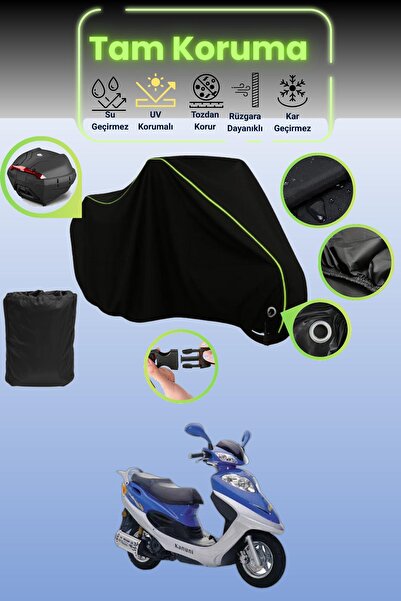 Dokaca Neo قماش دراجة نارية متوافق مع كانوني تريكس 150، متوافق مع قفل قماش مج...