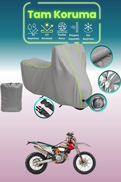 Dokaca Neo غطاء محرك متوافق مع KTM 500 EXC باللون الرمادي النيون قماش مجدّل، ...