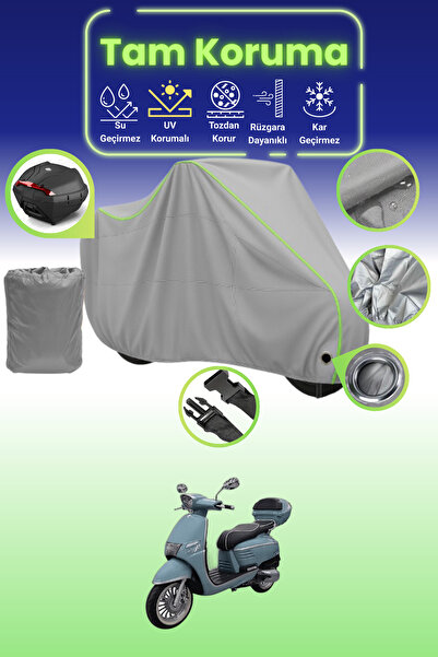 Dokaca Neo حقيبة خلفية وقفل رمادي نيون قماش مجدّل متوافقة مع كينج موتور ريجيل...