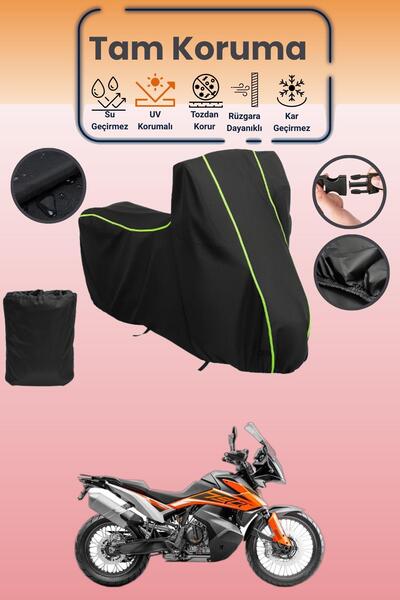 Dokaca Neo غطاء محرك متوافق مع KTM 790 Adventure باللون الأسود النيون قماش مج...