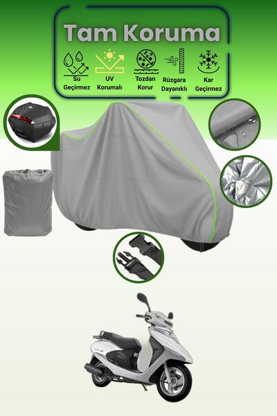 Dokaca Neo Gray Neon Corded Fabric Rear Bag Compatible Honda Spacy 110 Alpha ...