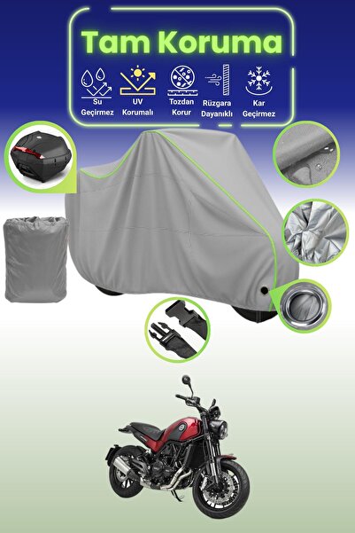 Dokaca Neo حقيبة خلفية رمادية نيون قماش مجدّل متوافقة مع ماركة Benelli Leonci...